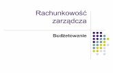 Rachunkowość zarządcza - coin.wne.uw.edu.plcoin.wne.uw.edu.pl/pmodzelewski/rachunkowosc_zarzadcza_cz3_2016.pdf · Budżetowanie stosowane jako systemowe rozwiązanie w ramach metod