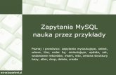 nauka przez przykłady Zapytania MySQL - Aktualnościzswolow.internetdsl.pl/e107_files/downloads//html, mysql, c++... · 3. Wstaw do bazy książkę o tytule: “Symfonia C++” autora