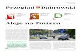 Przegląd Dąbrowski · kalizacji kilku przejść dla pieszych oraz usytuowaniu ... zjów i szkół ponadgimnazjalnych. ... mechanik pojazdów samochodowych i operator
