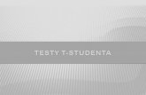 Testy t-Studenta - zmbs.wpps.uz.zgora.pl · • Test t- Studenta pozwala ustalić czy ... wyniki finansowe ... Czy kobiety i mężczyźni różnią się liczbą podejść do egzaminu