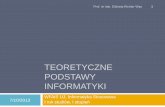 TEORETYCZNE PODSTAWY INFORMATYKI - Strona głównath-erichter/dydaktyka/Dydaktyka2013/TPI-2013/TPI... · Literatura 6 H. Abelson, et al., Struktura i intepretacja programów komputerowych