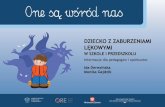 DziecKO z zABURzeNiAMi lĘKOWYMi - Biblioteka Cyfrowa ...bc.ore.edu.pl/Content/198/07ore_leki.pdf · Szanowni Państwo, dzieci przewlekle chore mogą i powinny uczyć się razem z