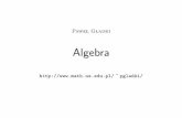 Algebra - math.us.edu.pl · punktów, aktywnośćna zajęciach, warta 3 punkty, zadania domowe, warte 15 punktów, egzamin, warty 40 punktów. Do egzaminu przystępujątylko te osoby,