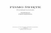 PISMO ŚWIĘTE - swch.plswch.pl/tnp/tnp.pdf · Od wydawcy Oddajemy w ręce Czytelników kolejny przekład Nowego Przymierza na ję- zyk polski. Cieszymy się, że w ostatniej dekadzie