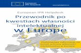 European IPR Helpdesk Przewodnik po kwestiach własności ... · własności intelektualnej, a ochrona obowiązuje tylko NIPO na terytorium, na którym wzór został zarejestrowany.