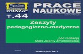 PN 44 okładka - pracenaukowe.wwszip.plpracenaukowe.wwszip.pl/prace/prace-naukowe-44.pdf · Dokonując analizy terminów: pedagogika, pedagogia, pedagog – zna-czeniowo tożsamych