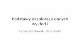 Podstawy eksploracji danych wykład I - Strona Głównazsi.tech.us.edu.pl/~nowak/odzw/PED_w1.pdf · 1. znajdowanie zależności funkcyjnych pomiędzy zmiennymi ... dowolnym podzbiorem