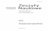 Zeszyty Ekonomiczny Uniwersytet w Krakowie Naukoweuek.krakow.pl/files/common/uczelnia/wydawnictwo/2013/ZN_UEK_924... · gotowanych głównie z myślą o studentach towaroznawstwa,