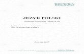 JĘZYK POLSKI - operon.pl · JĘZYK POLSKI Program nauczania (klasy 4–8) Autor: Alicja Krawczuk-Goluch ... Klasa IV Uczeń: Klasa V Uczeń: Klasa VI Uczeń: Czytanie • czyta z