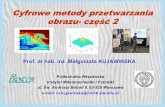 Cyfrowe metody przetwarzania obrazu- część2zto.mchtr.pw.edu.pl/download/22.pdf · Interpolacja Interpolacja obrazu przy zmianie rozdzielczości Podczas zwiększania rozdzielczości