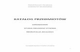 KATALOG PRZEDMIOTÓW - wez.uz.zgora.pl przedmiotow/Zarządzanie... · 3 SPECJALNOŚCI Zarządzanie małym i średnim przedsiębiorstwem 83 2 Wykład monograficzny specjalnościowy
