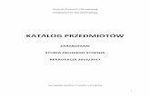 KATALOG PRZEDMIOTÓW - wez.uz.zgora.pl przedmiotow/20162017... · 4 Zarządzanie w organizacjach publicznych i społecznych 186 2 Wykład monograficzny specjalnościowy 187 2 Sektor