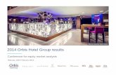 2014 Orbis Hotel Group results · 2014 Orbis Hotel Group results ... 44% 0% 20% 40% 60% 80% 100% 2013 2014 ... online payments and payments in foreign currency for