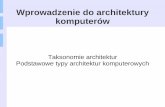 Wprowadzenie do architektury komputerów - Rozkład ...degra.pb.bialystok.pl/~adam/wdak/wdak_w02n.pdf · » mostek południowy (ang. southbridge) - łączy szynę szybkich urządzeń