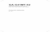GA-G41MT-S2 - Support - GIGABYTE Globaldownload.gigabyte.eu/FileList/Manual/mb_manual_ga-g41mt-s2_pl.pdf · Mostek północny: Intel ... Mostek południowy: - 4 złącza SATA 3Gb/s,
