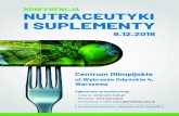 Sanprobi Nutraceutyki i suplementy diety diety - moda, czy konieczność - punkt widzenia dietetyka. Dr n. med. Danuta Gajewska – 20 min 14:45 - 15:15 Przerwa 15:15 - 16:45 Sesja