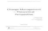 Change Management – Theoretical Perspective · Change Management – Theoretical Perspective ... 2 R.W. Griffin, Podstawy zarządzania organizacjami., Wydawnictwo Naukowe PWN, Warszawa