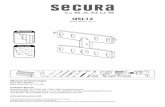 QSL12 - secura-av.com rev 01.pdf · Drewniane ściany szkieletowe Ściany z betonu lub pustaków betonowych Wybrać opcję Zablokowanie / Odblokowanie UWAGA / OSTRZEŻENIE Zdi s dřevěnými