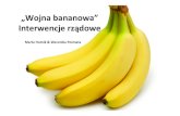 „Wojna bananowa” Interwencje rządowe - coin.wne.uw.edu.plcoin.wne.uw.edu.pl/kiuila/Mikro/Case/rzad_slajdy.pdf · Wojna bananowa… jak to właściwie było? • Rozpoczęcie