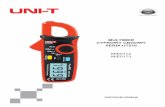 MULTIMER CYFROWY CĘGOWY SERIA UT210 - lechpol.eu · - baterie AAA 1,5 V (2 sztuki) - certyfikat - instrukcja - 7 - 1. Głowica cęgowa 2. Wskaźniki poziomu 3. Obudowa zabezpieczająca