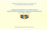 Miejska Biblioteka Publiczna - Kędzierzyńsko …dlibra.mbpkk.pl/Content/160/Bibliografia_2012.pdfOpracowania ogólne dotyczące całego regionu. Statystyka. Współpraca międzynarodowa