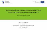 Analiza kosztów i korzyści we wniosku oraz załączniki ...poiis.nfosigw.gov.pl/download/gfx/poiis/pl/nfoaktualnosci/425/32/5/...projektów inwestycyjnych, ... • wskaźniki efektywności