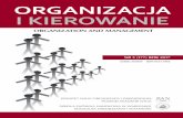 ORGANIZACJA I KIEROWANIE - Kolegiakolegia.sgh.waw.pl/pl/KZiF/czasopisma/oik/numery/Documents/2017_NR... · prof. Maciej Urbaniak (Uniwersytet Łódzki) – zarządzanie jakością,
