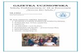 gazetka - wersja ost. · 2017-12-27 · GAZETKA UCZNIOWSKA Szkoły Podstawowej nr 16 w Rzeszowie /Jeszcze bez tytułu / NR 1/2014