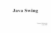 Java Swing - mimuw.edu.pljanusz/dydaktyka/2004-2005/info_zpo/ref... · AWT oferowało słabe wsparcie dla rysowania po ekranie oraz nie zapewniało kompatybilności operacji Drag