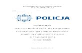 KOMENDA POWIATOWA POLICJI W STALOWEJ WOLIbip.stalowawola.kpp.policja.gov.pl/download/358/20789/BIP14.pdf · zaginione. DZIAŁALNO ... miasta. Do słu żby patrolowej skierowano na