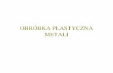 OBRÓBKA PLASTYCZNA METALI - mech.pg.edu.pl‚cenie i... · •W ka żdej sieci krystalicznej istniej ąwyróżnione płaszczyzny, a na nich kierunki, wzd łużktórych mo że zachodzi