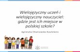 Wielojęzyczny uczeń i wielojęzyczny nauczyciel: gdzie jest ...jows.pl/sites/default/files/agnieszka_otwinowska-kasztelanic... · • Matthias po polsku mówi z wyraźnym akcentem,