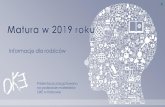 Prezentacja przygotowana na podstawie materiałów OKE w ... · Prezentacja przygotowana ... w Krakowie w ostatnim tygodniu maja 2019 roku . ... o przystąpienie do egzaminu w terminie