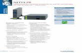 Jednofazowe zasilacze UPS - socomec.com · systemów operacyjnych. • Karta ze stykami bezpotencjałowymi. • Szyny nośne. Dodatkowe moduły baterii NETYS PR + 1 (NPR-B1700-RT)+