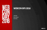 WEBCON BPS 2016webconday2016.webcon.pl/wp-content/uploads/2016/04/WD2016_DAY2_09... · Poziomy archiwizacji • Poziom 1: Przeniesienie elementów do odpowiedniej bazy archiwum •