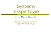 Systemy ekspertowe - mblachnik.pl · obliczeniowej zamiast o sztucznej inteligencji, lub też traktuje sztuczną inteligencję jako podzbiór inteligencji obliczeniowej. Inteligencja