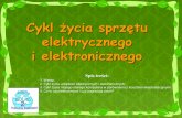 elektrycznego i elektronicznego · 2013-11-04 · Cykl życia sprzętu elektrycznego i elektronicznego Spis treści: 1. ... Drugie Życie Elektrośmieci, ... nigdy nie wolno zepsutego