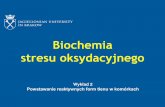 Biochemia stresu oksydacyjnego - biotka.mol.uj.edu.plbiotka.mol.uj.edu.pl/zbm/handouts/2010/AJ/stres_oksydacyjny/Wyklad... · -Enzymy generujące O 2 np. * oksydaza ksantynowa * oksydaza