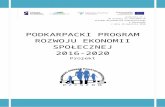 PODKARPACKI PROGRAM ROZWOJU …es.rops.rzeszow.pl/.../2016/04/Projekt_PPRES_2016_2020.docx · Web viewPrognoza demograficzna na 2020 rok wskazuje, że ludność Podkarpacia będzie