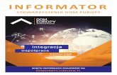 INFORMATOR - domeuropy.lubelskie.pldomeuropy.lubelskie.pl/wp-content/uploads/2016/08/NEW-INFORMATOR... · zespolona i niezespolona. Termin składania wniosków: od 30 sierpnia 2016