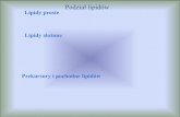 Podział lipidów Lipidy proste - chemiamedyczna.wum.edu.pl · Woski - to estry wyższych kwasów tłuszczowych i wyższych alkoholi jedno-wodorotlenowych (woski prawdziwe) lub pierścieniowych