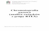 Chromatografia gazowa (analiza związków z grupy BTEX)home.agh.edu.pl/~pos/docs/Chromatografia_gazowa_SZK.pdf · rozdzielania mieszanin amin i kwasów tłuszczowych. Podział chromatografii
