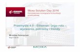 Moxa Solution Day 2016 - support.elmark.com.plsupport.elmark.com.pl/moxa/seminaria/Moxa_Solution_Day-2016/MSD... · IIoTw Przemyślę –Kolejna Rewolucja przemysłowa Przemysł4.0