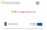 Pole magnetyczne - if.pw.edu.pldanielb/POKL_magneto.pdf · W zależności od układu odniesienia to samo ... Jako miarę tej zmiany przyjęto stosunek wartości ... Odległość AM1