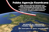 Polska Agencja Kosmiczna - Aktualności · Struktura organizacyjna Pionu Wiceprezesa ds. Obronnych Pion Wiceprezesa ds. Obronnych Departament Wojskowych Technologii Satelitarnych