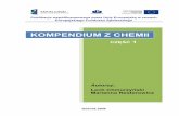 KOMPENDIUM Z CHEMII · 2018-01-04 · Suma ilości protonów i neutronów ... Cząsteczki substancji chemicznych mogą być zbudowane z atomów tego samego pier- ... prawo zachowania