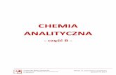 Chemia analityczna - instrukcje do ćwiczeń - ZCHAzcha.us.edu.pl/download/ch_analityczna_B.pdf · Uniwersytet Śląski w Katowicach uzupełniona Instytut Chemii - Zakład Chemii
