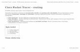 Cisco Packet Tracer - routing - pszkolysrednie.whshost.compszkolysrednie.whshost.com/2tgi/Routing - ćwiczenia.pdf · Cisco Packet Tracer - routing Z SOISK systemy operacyjne i sieci