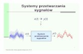 Systemy przetwarzania sygnałów - Pawel Strumillo …pstrumil.eletel.p.lodz.pl/pstrumil/elmed/04_sygnaly.pdfZastosowania filtracji adaptacyjnej w adaptacyjnej redukcji zakłóce ń
