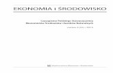 EKONOMIA i ŚRODOWISKO - ekonomiaisrodowisko.pl popr.pdf · Czasopismo Polskiego Stowarzyszenia Ekonomistów Środowiska i Zasobów Naturalnych EKONOMIA i ŚRODOWISKO numer 4 (55)